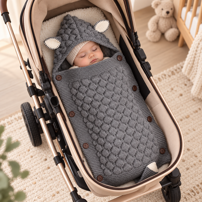 Warm Knit Newborn Swaddle
