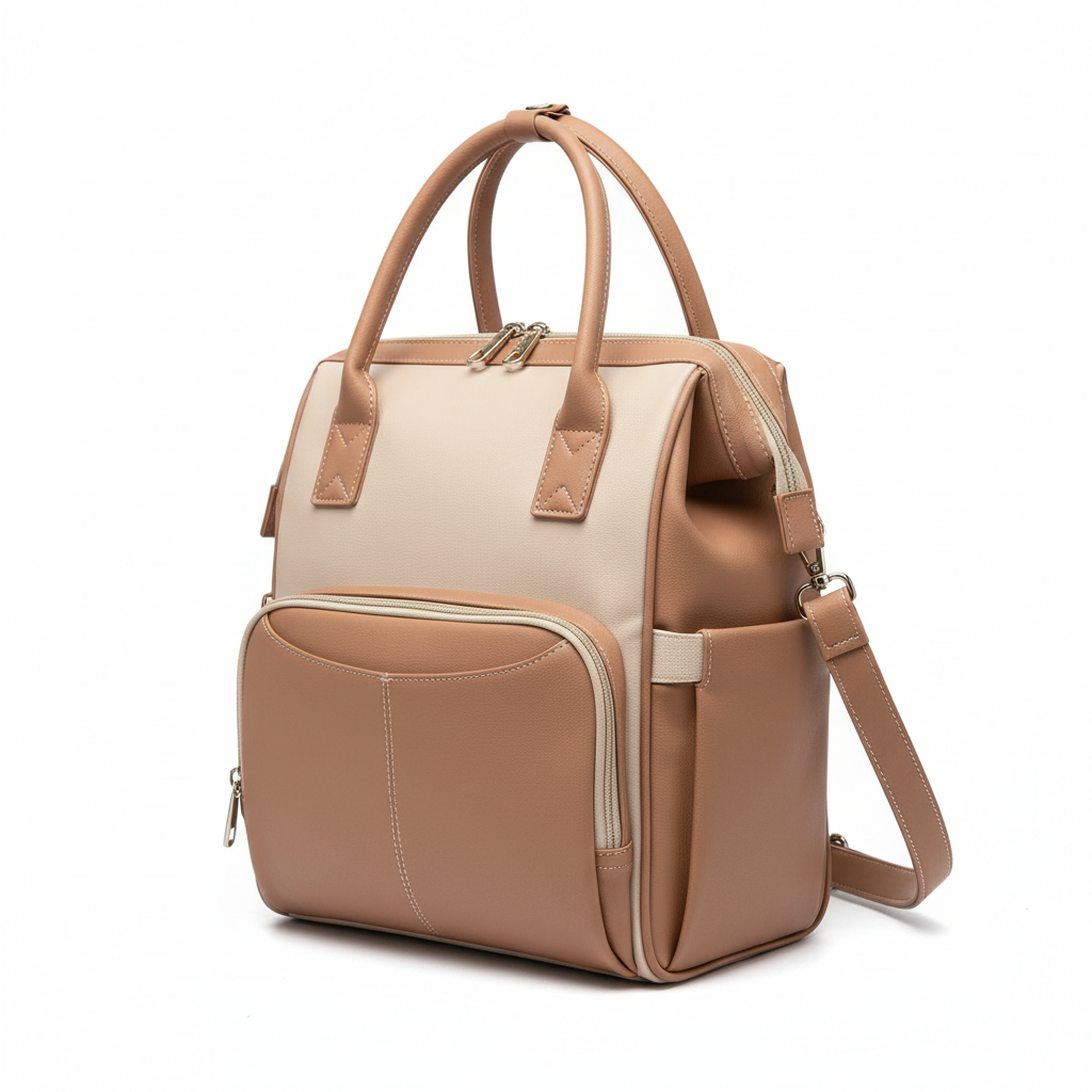 Mommy Diaper Bag with Compact Baby Essentials Storage