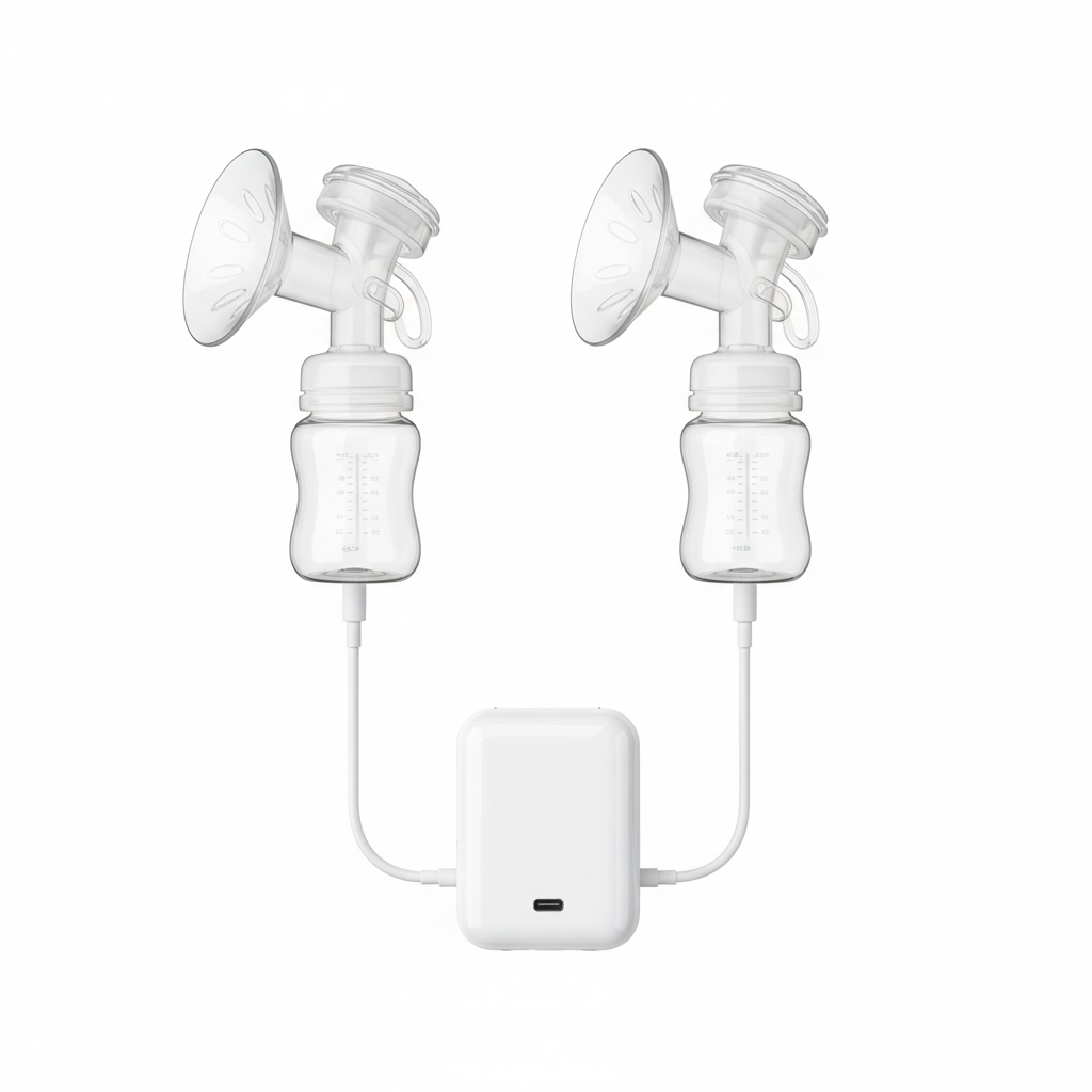 Double Electric Breast Pump Set with USB Connection