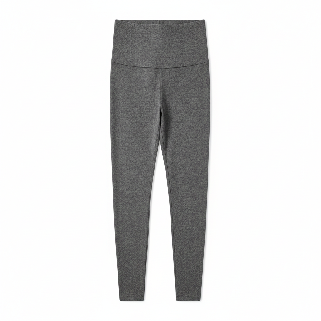High-Waisted Maternity Leggings with Stretch Knit Fabric