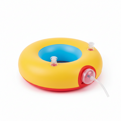 Inflatable Baby Seat with Built-In Air Pump for Travel